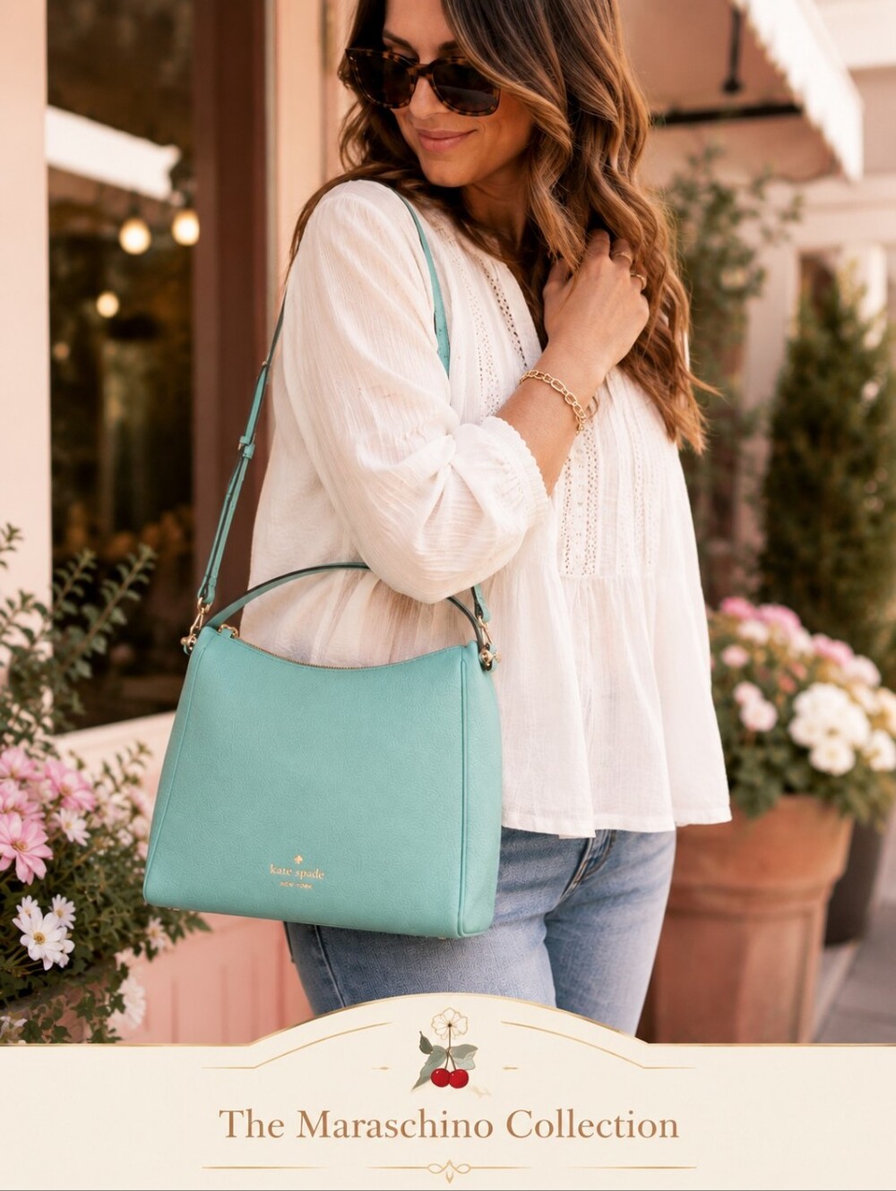 Kate Spade Small Haven Hobo Bag Teal
